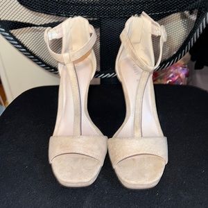 Kelly and Katie beige heels